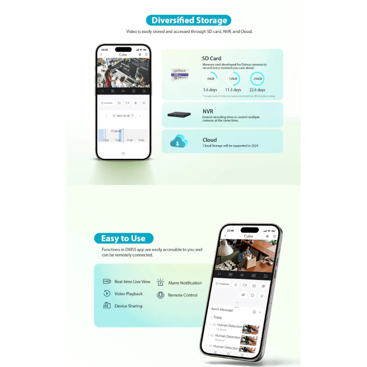 DAHUA | Cube Series 3MP & 5MP Indoor Fixed-focal Wi-Fi Cube Network Camera | DH-C3A  | DH-C5A